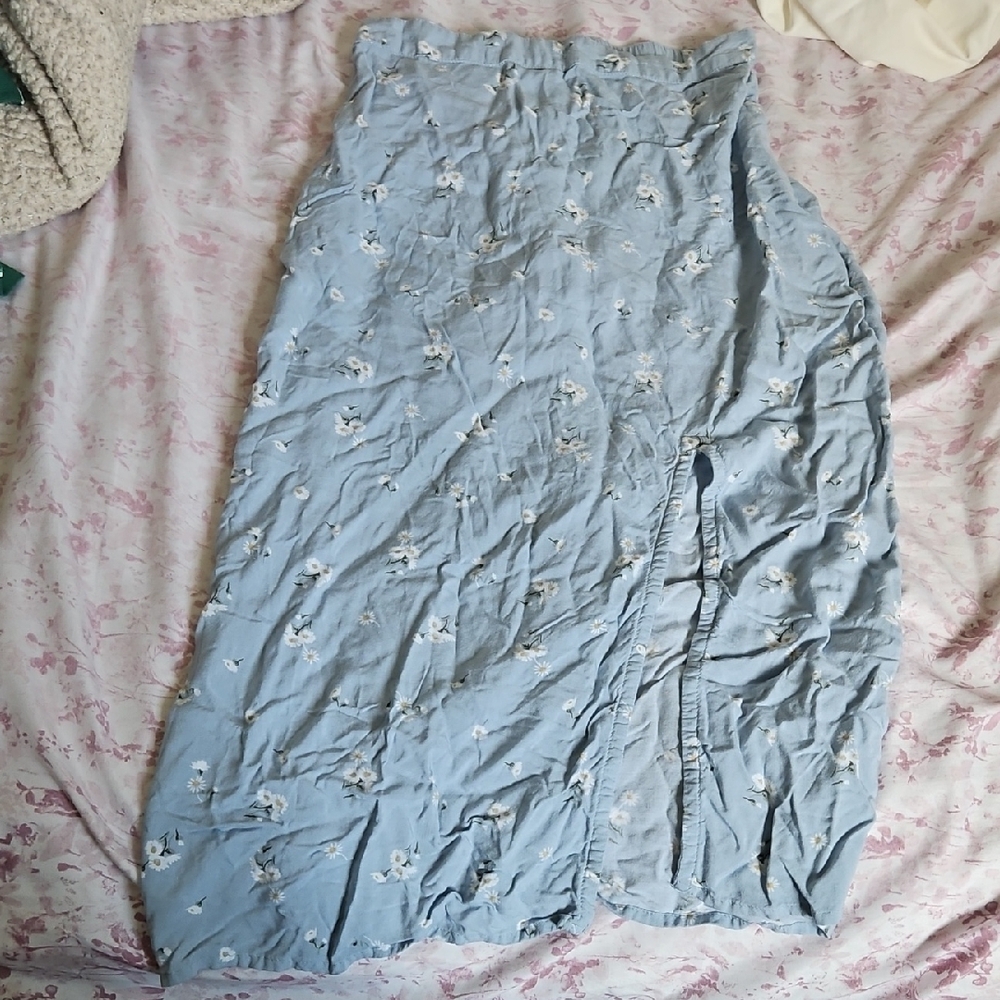 Floral Blue Skirt